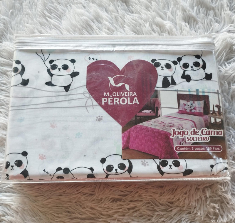 Jogo de Cama Peróla Solteiro- 3pcs