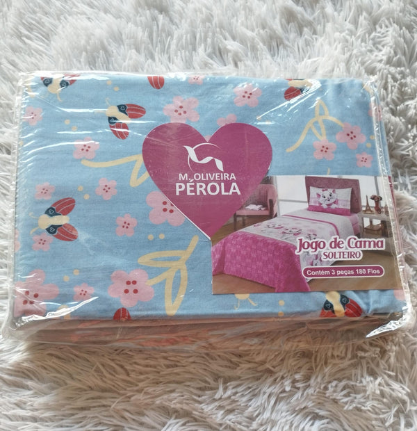 Jogo de Cama Peróla Solteiro- 3pcs
