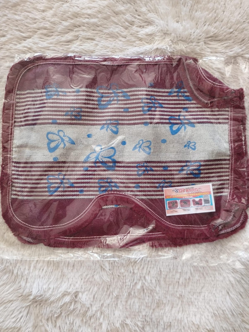 Jogo de Banheiro Pintado- 3 pcs
