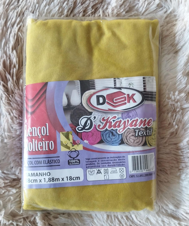 Lençol De Elástico Solteiro