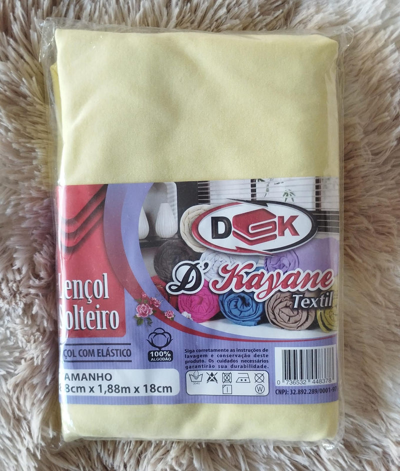 Lençol De Elástico Solteiro