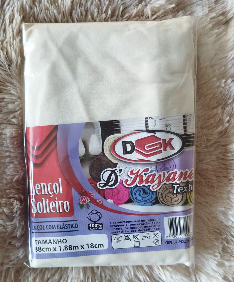 Lençol De Elástico Solteiro