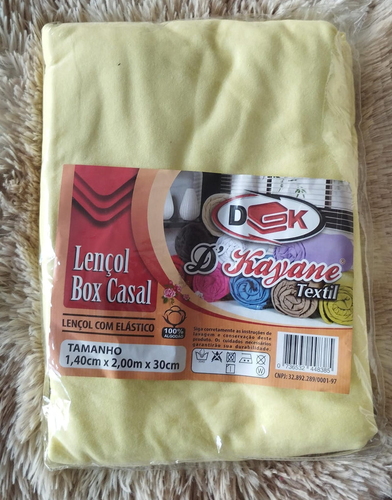 Lençol De Elástico Box Casal