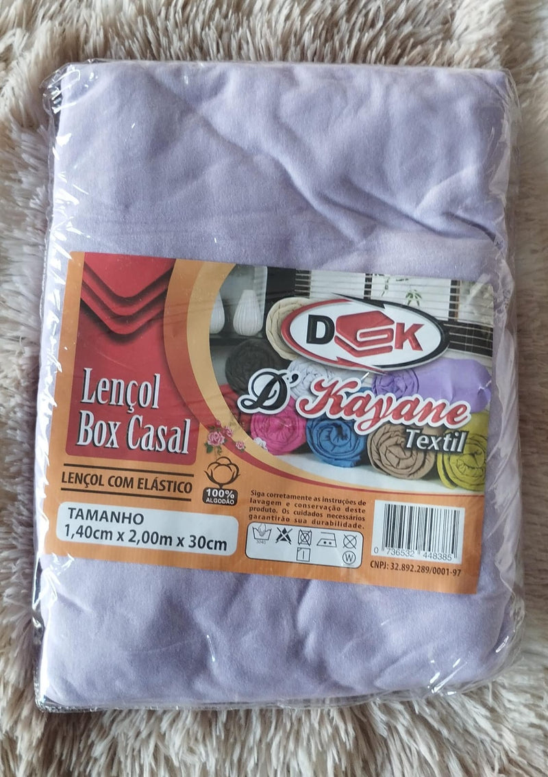 Lençol De Elástico Box Casal
