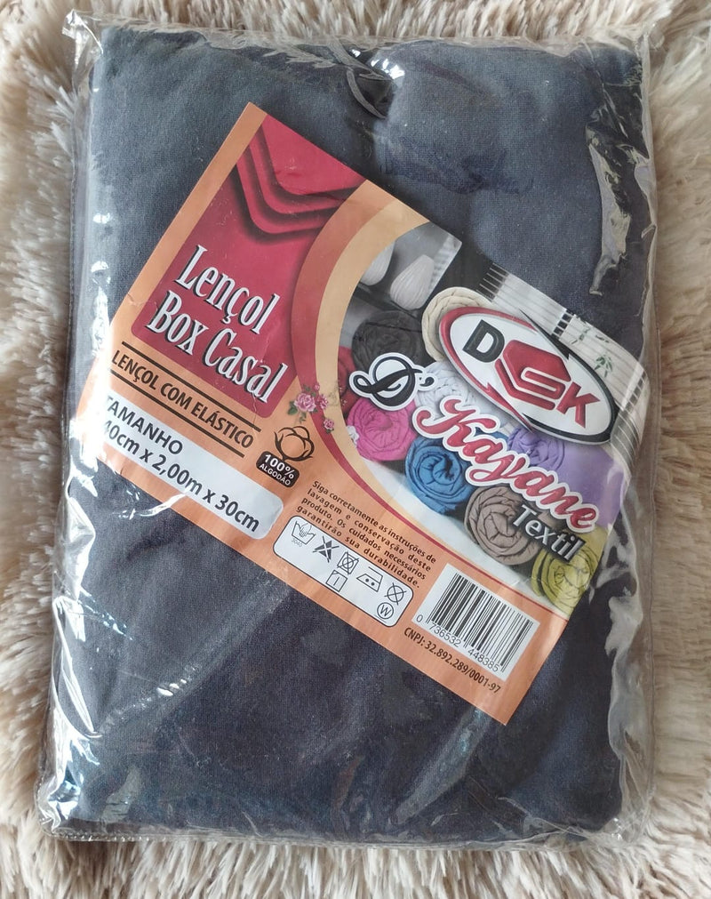 Lençol De Elástico Box Casal