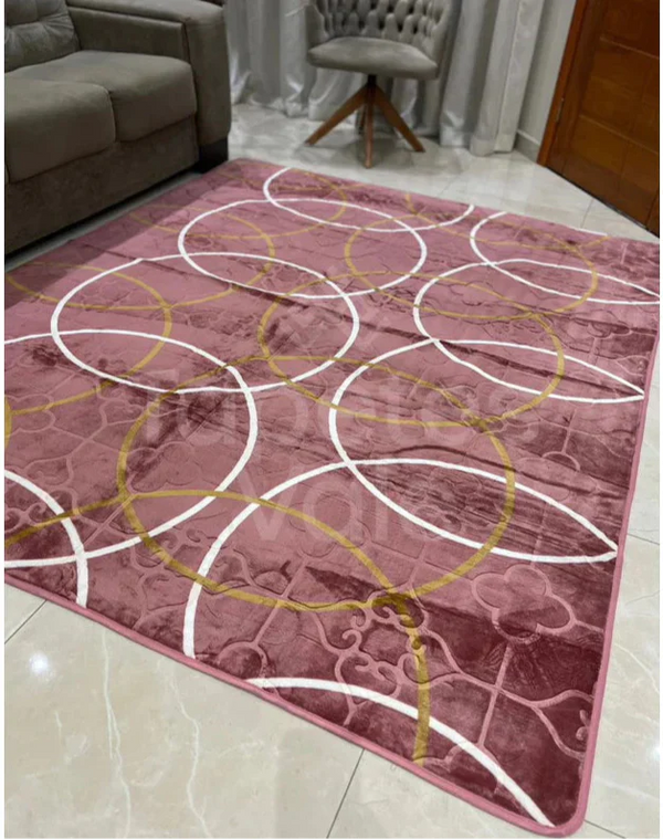 Tapete Geométrico M 3D.. Tamanho 1.40M x 2M