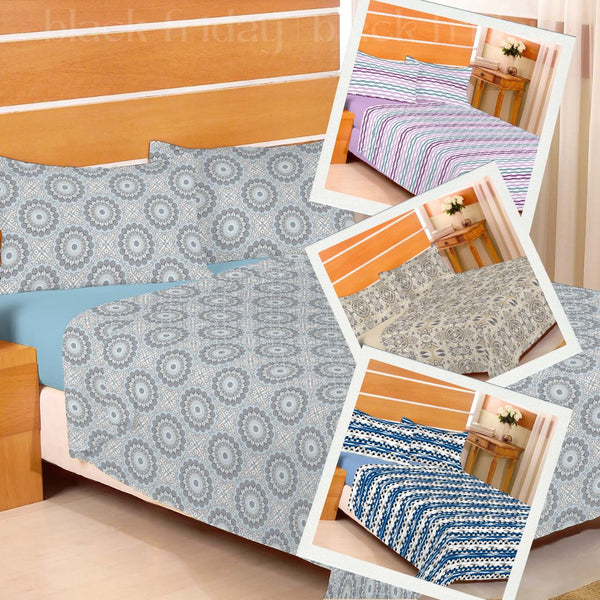 Jogo de Cama Encanto Casal Box em Poliester- 4pcs