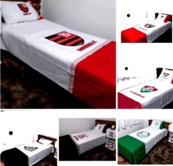 Kit de Cama de Time Solteiro